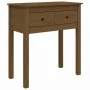 Honey brown solid pine wood console table 70x35x75 cm by vidaXL, Side tables - Ref: Foro24-814612, Price: 87,30 €, Discount: %