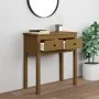 Honey brown solid pine wood console table 70x35x75 cm by vidaXL, Side tables - Ref: Foro24-814612, Price: 87,30 €, Discount: %