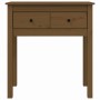 Honey brown solid pine wood console table 70x35x75 cm by vidaXL, Side tables - Ref: Foro24-814612, Price: 88,63 €, Discount: %