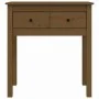 Honey brown solid pine wood console table 70x35x75 cm by vidaXL, Side tables - Ref: Foro24-814612, Price: 87,30 €, Discount: %