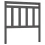 Solid gray pine wood bed headboard 81x4x100 cm by vidaXL, Headboards and footboards - Ref: Foro24-814071, Price: 32,67 €, Dis...