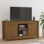 Mueble de TV madera maciza de pino marrón miel 103x36,5x52 cm de vidaXL, Muebles TV - Ref: Foro24-814587, Precio: 78,32 €, De...