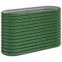 Blumenbeet-Pflanzgefäß Stahl pulverbeschichtet grün 114x40x68 cm von vidaXL, Töpfe und Pflanzgefäße - Ref: Foro24-318888, Pre...