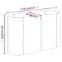 Blumenbeet-Pflanzgefäß Stahl pulverbeschichtet grün 114x40x68 cm von vidaXL, Töpfe und Pflanzgefäße - Ref: Foro24-318888, Pre...