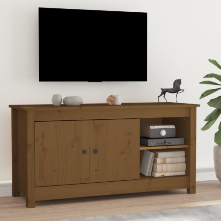 TV-Schrank aus massivem honigbraunem Kiefernholz, 103 x 36,5 x 52 cm von vidaXL, TV-Möbel - Ref: Foro24-814592, Preis: 100,16...