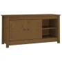 Mueble de TV madera maciza de pino marrón miel 103x36,5x52 cm de vidaXL, Muebles TV - Ref: Foro24-814592, Precio: 98,84 €, De...