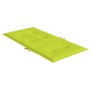 Cojín silla jardín respaldo bajo 2 uds tela Oxford verde claro