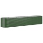 Green powder coated steel flower bed planter 368x80x68 cm by vidaXL, Pots and planters - Ref: Foro24-318963, Price: 114,31 €,...