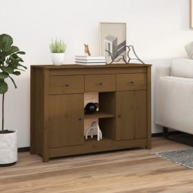 Honigbraunes Sideboard aus massivem Kiefernholz, 100 x 35 x 74,5 cm von vidaXL, Sideboards - Ref: Foro24-814552, Preis: 109,3...