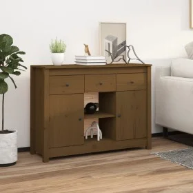 Honigbraunes Sideboard aus massivem Kiefernholz, 100 x 35 x 74,5 cm von vidaXL, Sideboards - Ref: Foro24-814552, Preis: 109,3...