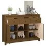 Aparador de madera maciza de pino marrón miel 100x35x74,5 cm de vidaXL, Aparadores - Ref: Foro24-814552, Precio: 109,37 €, De...