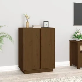 Honigbraunes Sideboard aus massivem Kiefernholz 60x35x80 cm von vidaXL, Sideboards - Ref: Foro24-814492, Preis: 69,87 €, Raba...