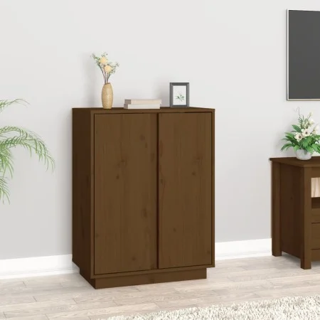 Solid pine wood sideboard in honey brown color, 60x35x80 cm by vidaXL, Sideboards - Ref: Foro24-814492, Price: 69,87 €, Disco...