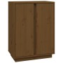 Aparador de madera maciza de pino marrón miel 60x35x80 cm de vidaXL, Aparadores - Ref: Foro24-814492, Precio: 70,51 €, Descue...