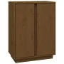 Solid pine wood sideboard in honey brown color, 60x35x80 cm by vidaXL, Sideboards - Ref: Foro24-814492, Price: 69,87 €, Disco...