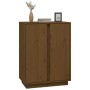 Aparador de madera maciza de pino marrón miel 60x35x80 cm de vidaXL, Aparadores - Ref: Foro24-814492, Precio: 70,51 €, Descue...