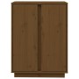Aparador de madera maciza de pino marrón miel 60x35x80 cm de vidaXL, Aparadores - Ref: Foro24-814492, Precio: 70,51 €, Descue...