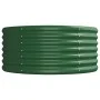 Green powder coated steel flower bed planter 368x80x36 cm by vidaXL, Pots and planters - Ref: Foro24-318928, Price: 67,32 €, ...