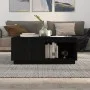Couchtisch aus massivem schwarzem Kiefernholz, 100 x 101 x 40,5 cm von vidaXL, Couchtisch - Ref: Foro24-814523, Preis: 205,64...