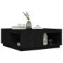 Couchtisch aus massivem schwarzem Kiefernholz, 100 x 101 x 40,5 cm von vidaXL, Couchtisch - Ref: Foro24-814523, Preis: 205,64...
