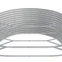 Jardinera arriate acero recubrimiento polvo plata 544x100x36 cm de vidaXL, Maceteros y jardineras - Ref: Foro24-319017, Preci...