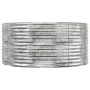 Steel flower bed powder coated silver 447x140x68 cm by vidaXL, Pots and planters - Ref: Foro24-319112, Price: 212,89 €, Disco...