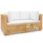 Garten Ecksofa mit Kissen 2 Stück massivem Teakholz von vidaXL, Gartensets - Ref: Foro24-3100863, Preis: 423,37 €, Rabatt: %
