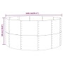 Blumenbeet aus Stahl, silber pulverbeschichtet, 140 x 140 x 68 cm von vidaXL, Töpfe und Pflanzgefäße - Ref: Foro24-319092, Pr...