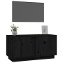 Mueble de TV madera maciza de pino negro 80x35x40,5 cm de vidaXL, Muebles TV - Ref: Foro24-814473, Precio: 49,21 €, Descuento: %