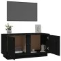 TV-Ständer aus massivem Kiefernholz schwarz 80x35x40,5 cm von vidaXL, TV-Möbel - Ref: Foro24-814473, Preis: 49,21 €, Rabatt: %