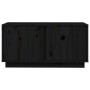 Mueble de TV madera maciza de pino negro 80x35x40,5 cm de vidaXL, Muebles TV - Ref: Foro24-814473, Precio: 49,21 €, Descuento: %