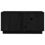 Mueble de TV madera maciza de pino negro 80x35x40,5 cm de vidaXL, Muebles TV - Ref: Foro24-814473, Precio: 49,21 €, Descuento: %