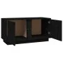TV-Ständer aus massivem Kiefernholz schwarz 80x35x40,5 cm von vidaXL, TV-Möbel - Ref: Foro24-814473, Preis: 49,21 €, Rabatt: %