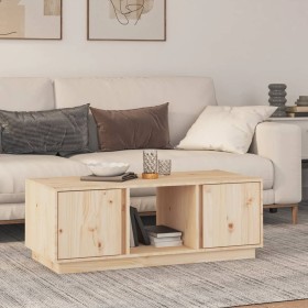Couchtisch aus massivem Kiefernholz, 110 x 50 x 40 cm von vidaXL, Couchtisch - Ref: Foro24-814424, Preis: 76,11 €, Rabatt: %