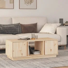 Couchtisch aus massivem Kiefernholz, 110 x 50 x 40 cm von vidaXL, Couchtisch - Ref: Foro24-814424, Preis: 75,13 €, Rabatt: %