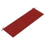 Batavia bench with red cushion solid teak wood 150 cm by vidaXL, garden benches - Ref: Foro24-3100832, Price: 246,82 €, Disco...