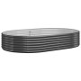 Planter raised bed in anthracite powder-coated steel, 214x140x36cm by vidaXL, Pots and planters - Ref: Foro24-319026, Price: ...