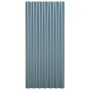 Roof panels 36 units gray coated steel 80x36 cm by vidaXL, Roof tiles and roof tiles - Ref: Foro24-319139, Price: 112,23 €, D...