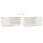 TV-Schrank aus massivem weißem Kiefernholz 80x35x40,5 cm von vidaXL, TV-Möbel - Ref: Foro24-814405, Preis: 54,49 €, Rabatt: %