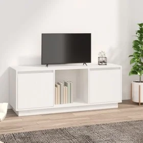 TV-Ständer aus weißem massivem Kiefernholz 110,5x35x44 cm von vidaXL, TV-Möbel - Ref: Foro24-814340, Preis: 82,57 €, Rabatt: %
