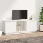 Solid white pine wood TV stand 110.5x35x44 cm by vidaXL, TV Furniture - Ref: Foro24-814340, Price: 82,57 €, Discount: %
