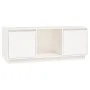 Solid white pine wood TV stand 110.5x35x44 cm by vidaXL, TV Furniture - Ref: Foro24-814340, Price: 82,57 €, Discount: %