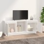 TV-Ständer aus weißem massivem Kiefernholz 110,5x35x44 cm von vidaXL, TV-Möbel - Ref: Foro24-814340, Preis: 83,64 €, Rabatt: %