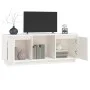 Mueble para TV de madera maciza de pino blanco 110,5x35x44 cm de vidaXL, Muebles TV - Ref: Foro24-814340, Precio: 82,57 €, De...