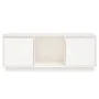 Solid white pine wood TV stand 110.5x35x44 cm by vidaXL, TV Furniture - Ref: Foro24-814340, Price: 82,57 €, Discount: %