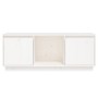 TV-Ständer aus weißem massivem Kiefernholz 110,5x35x44 cm von vidaXL, TV-Möbel - Ref: Foro24-814340, Preis: 83,64 €, Rabatt: %
