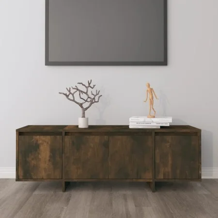 TV-Schrank aus geräuchertem Eichensperrholz, 120 x 30 x 40,5 cm von vidaXL, TV-Möbel - Ref: Foro24-813050, Preis: 74,89 €, Ra...