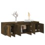TV-Schrank aus geräuchertem Eichensperrholz, 120 x 30 x 40,5 cm von vidaXL, TV-Möbel - Ref: Foro24-813050, Preis: 76,79 €, Ra...