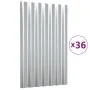 Roof panels 36 units silver coated steel 60x36 cm by vidaXL, Roof tiles and roof tiles - Ref: Foro24-319132, Price: 112,61 €,...
