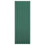 Paneles de tejado 12 unidades acero recubierto verde 100x36 cm de vidaXL, Tejas y baldosas para techo - Ref: Foro24-319142, P...